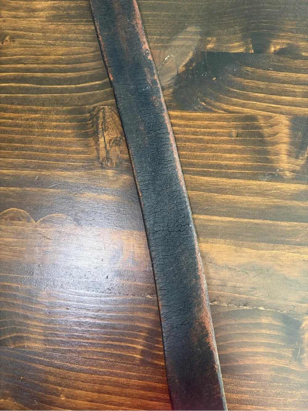 Vintage Brown Leather Men's Belt Strap Unbranded